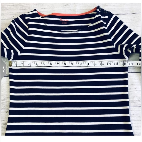 EUC Boden nautical Breton Stripe semi-fitted sheath dress, size 4 MSRP $118 - Picture 15 of 16